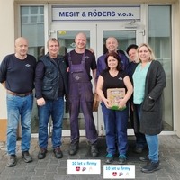 Výročí 10 let u firmy - paní Anna Dvořáková, Zdeněk Bemer